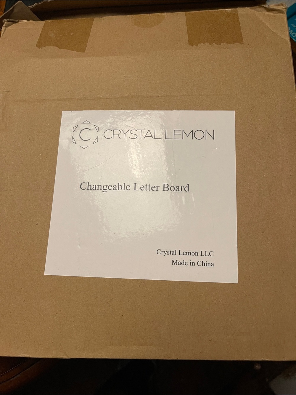 Changeable Letter Board in Brown by